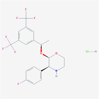 (2R,3S)-2-((R)-1-(3,5-Bis(trifluoromethyl)phenyl)ethoxy)-3-(4-fluorophenyl)morpholine hydrochloride