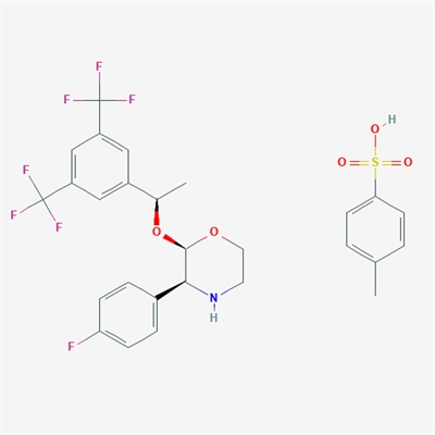 (2R,3S)-2-((R)-1-(3,5-Bis(trifluoromethyl)phenyl)ethoxy)-3-(4-fluorophenyl)morpholine 4-methylbenzenesulfonate