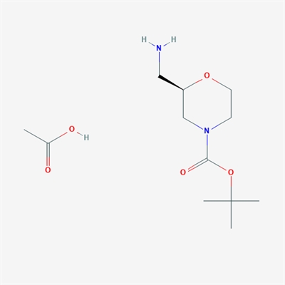 (R)-tert-Butyl 2-(aminomethyl)morpholine-4-carboxylate acetate