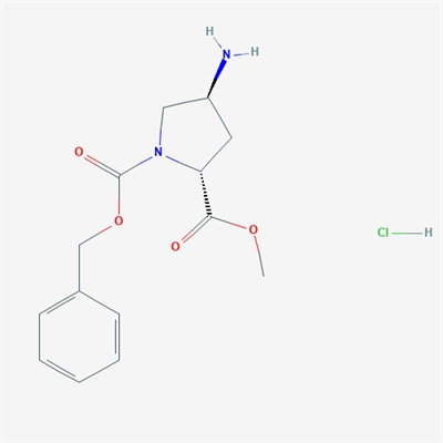 (2R,4S)-1-Benzyl 2-methyl 4-aminopyrrolidine-1,2-dicarboxylate hydrochloride