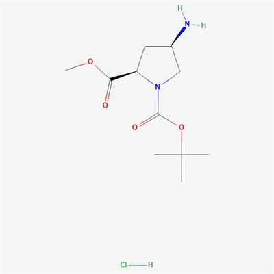 (2R,4R)-1-tert-Butyl 2-methyl 4-aminopyrrolidine-1,2-dicarboxylate hydrochloride