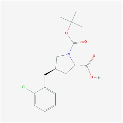 (2S,4R)-1-(tert-Butoxycarbonyl)-4-(2-chlorobenzyl)pyrrolidine-2-carboxylic acid