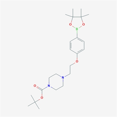 tert-Butyl 4-(2-(4-(4,4,5,5-tetramethyl-1,3,2-dioxaborolan-2-yl)phenoxy)ethyl)piperazine-1-carboxylate