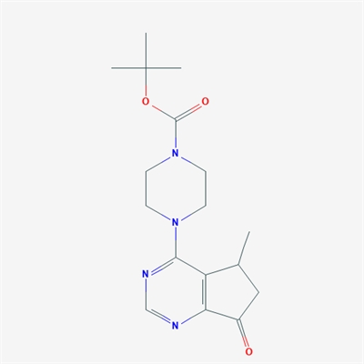 (R)-tert-Butyl 4-(5-methyl-7-oxo-6,7-dihydro-5H-cyclopenta[d]pyrimidin-4-yl)piperazine-1-carboxylate