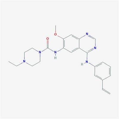 4-Ethyl-N-(7-methoxy-4-((3-vinylphenyl)amino)quinazolin-6-yl)piperazine-1-carboxamide