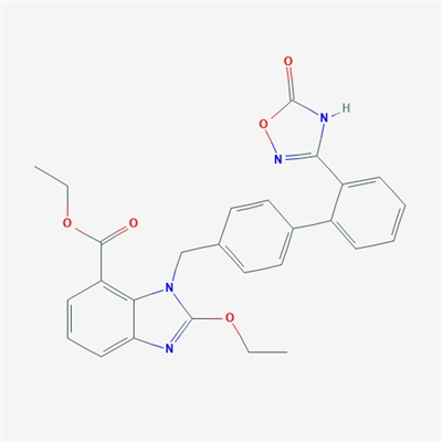 Ethyl 2-ethoxy-1-((2'-(5-oxo-2,5-dihydro-1,2,4-oxadiazol-3-yl)-[1,1'-biphenyl]-4-yl)methyl)-1H-benzo[d]imidazole-7-carboxylate