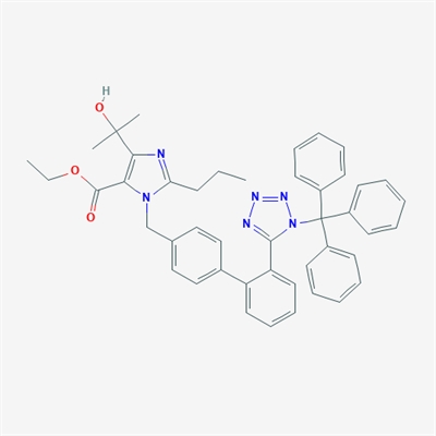 Ethyl 4-(2-hydroxypropan-2-yl)-2-propyl-1-((2'-(1-trityl-1H-tetrazol-5-yl)-[1,1'-biphenyl]-4-yl)methyl)-1H-imidazole-5-carboxylate