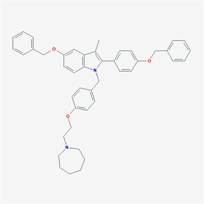 1-(4-(2-(Azepan-1-yl)ethoxy)benzyl)-5-(benzyloxy)-2-(4-(benzyloxy)phenyl)-3-methyl-1H-indole