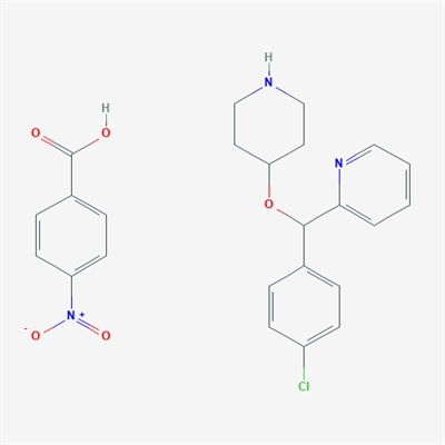 2-((4-Chlorophenyl)(piperidin-4-yloxy)methyl)pyridine 4-nitrobenzoate