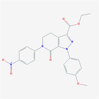 Ethyl 1-(4-methoxyphenyl)-6-(4-nitrophenyl)-7-oxo-4,5,6,7-tetrahydro-1H-pyrazolo[3,4-c]pyridine-3-carboxylate