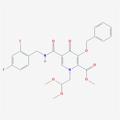 Methyl 3-(benzyloxy)-5-((2,4-difluorobenzyl)carbamoyl)-1-(2,2-dimethoxyethyl)-4-oxo-1,4-dihydropyridine-2-carboxylate