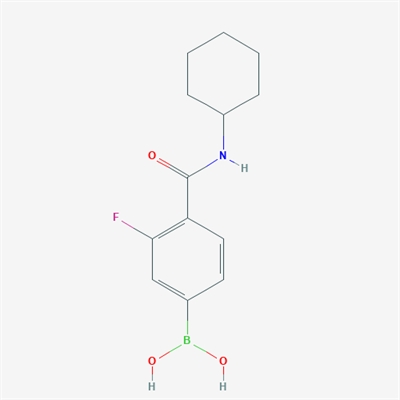 (4-(Cyclohexylcarbamoyl)-3-fluorophenyl)boronic acid