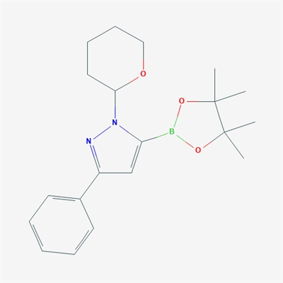 3-Phenyl-1-(tetrahydro-2H-pyran-2-yl)-5-(4,4,5,5-tetramethyl-1,3,2-dioxaborolan-2-yl)-1H-pyrazole