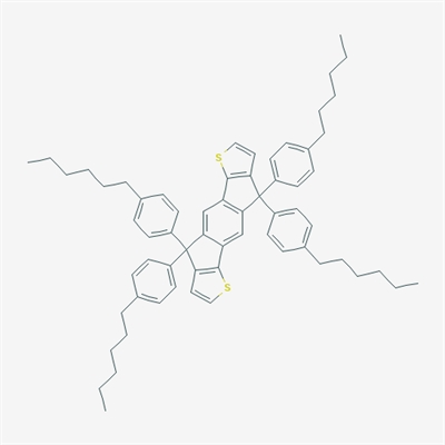 4,4,9,9-tetrakis(4-hexylphenyl)-4,9-dihydro-s-indaceno[1,2-b:5,6-b']dithiophene