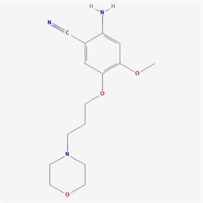 2-Amino-4-methoxy-5-(3-morpholinopropoxy)benzonitrile