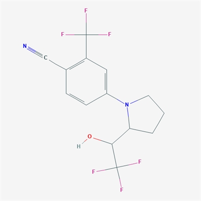 4-(2-(2,2,2-Trifluoro-1-hydroxyethyl)pyrrolidin-1-yl)-2-(trifluoromethyl)benzonitrile