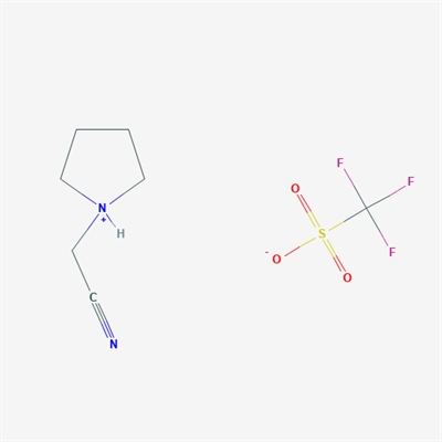 1-(Cyanomethyl)pyrrolidin-1-ium trifluoromethanesulfonate