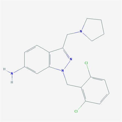 1-(2,6-Dichlorobenzyl)-3-(pyrrolidin-1-ylmethyl)-1H-indazol-6-amine