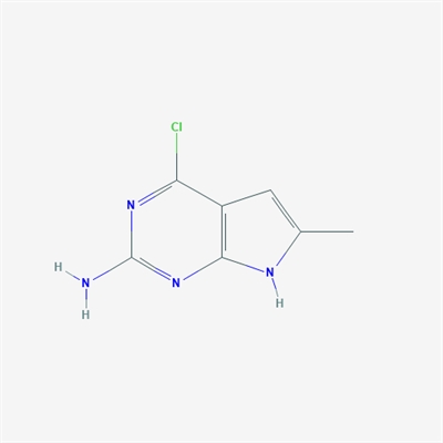 2-Amino-4-chloro-6-methyl-7H-pyrrolo[2,3-d]pyrimidine