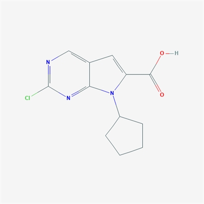 2-Chloro-7-cyclopentyl-7H-pyrrolo[2,3-d]pyrimidine-6-carboxylic acid