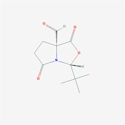 (3R,7aR)-3-(tert-Butyl)-1,5-dioxohexahydropyrrolo[1,2-c]oxazole-7a-carbaldehyde