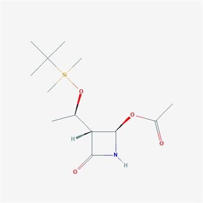 (2R,3R)-3-((R)-1-((tert-Butyldimethylsilyl)oxy)ethyl)-4-oxoazetidin-2-yl acetate