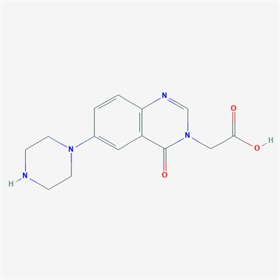 2-(4-Oxo-6-(piperazin-1-yl)quinazolin-3(4H)-yl)acetic acid