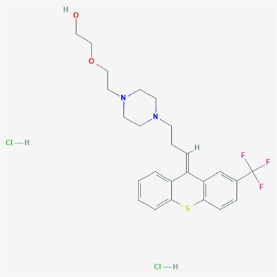 2-(2-(4-(3-(2-(Trifluoromethyl)-9H-thioxanthen-9-ylidene)propyl)piperazin-1-yl)ethoxy)ethanol dihydrochloride