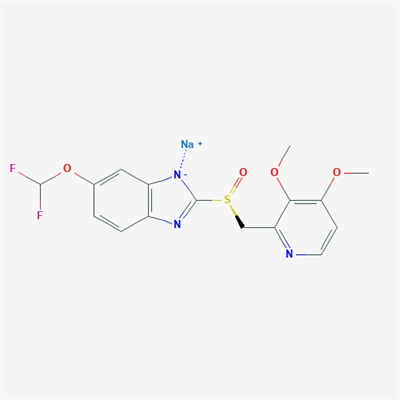 Sodium (S)-6-(difluoromethoxy)-2-(((3,4-dimethoxypyridin-2-yl)methyl)sulfinyl)benzo[d]imidazol-1-ide