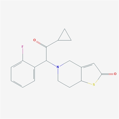 5-(2-Cyclopropyl-1-(2-fluorophenyl)-2-oxoethyl)-5,6,7,7a-tetrahydrothieno[3,2-c]pyridin-2(4H)-one