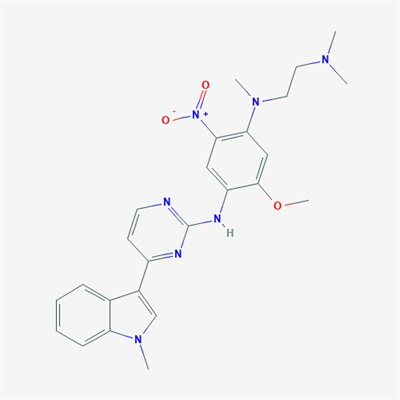 N1-(2-(Dimethylamino)ethyl)-5-methoxy-N1-methyl-N4-(4-(1-methyl-1H-indol-3-yl)pyrimidin-2-yl)-2-nitrobenzene-1,4-diamine