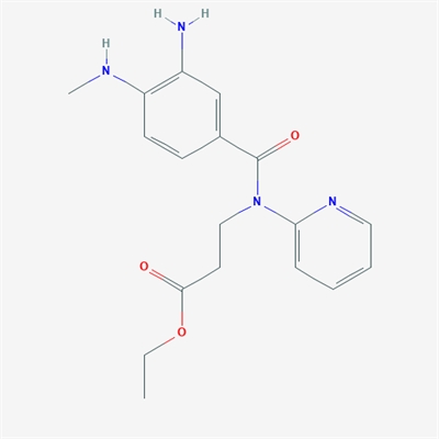 Ethyl 3-(3-amino-4-(methylamino)-N-(pyridin-2-yl)benzamido)propanoate