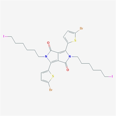 1,4-Bis(5-bromothiophen-2-yl)-2,5-bis(6-iodohexyl)pyrrolo[3,4-c]pyrrole-3,6-dione